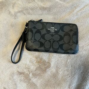 Coach Black Wristlet